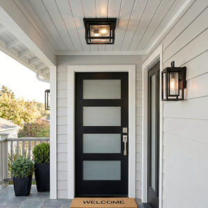 Republic 2L flush mount ceiling fixture - 1003BK