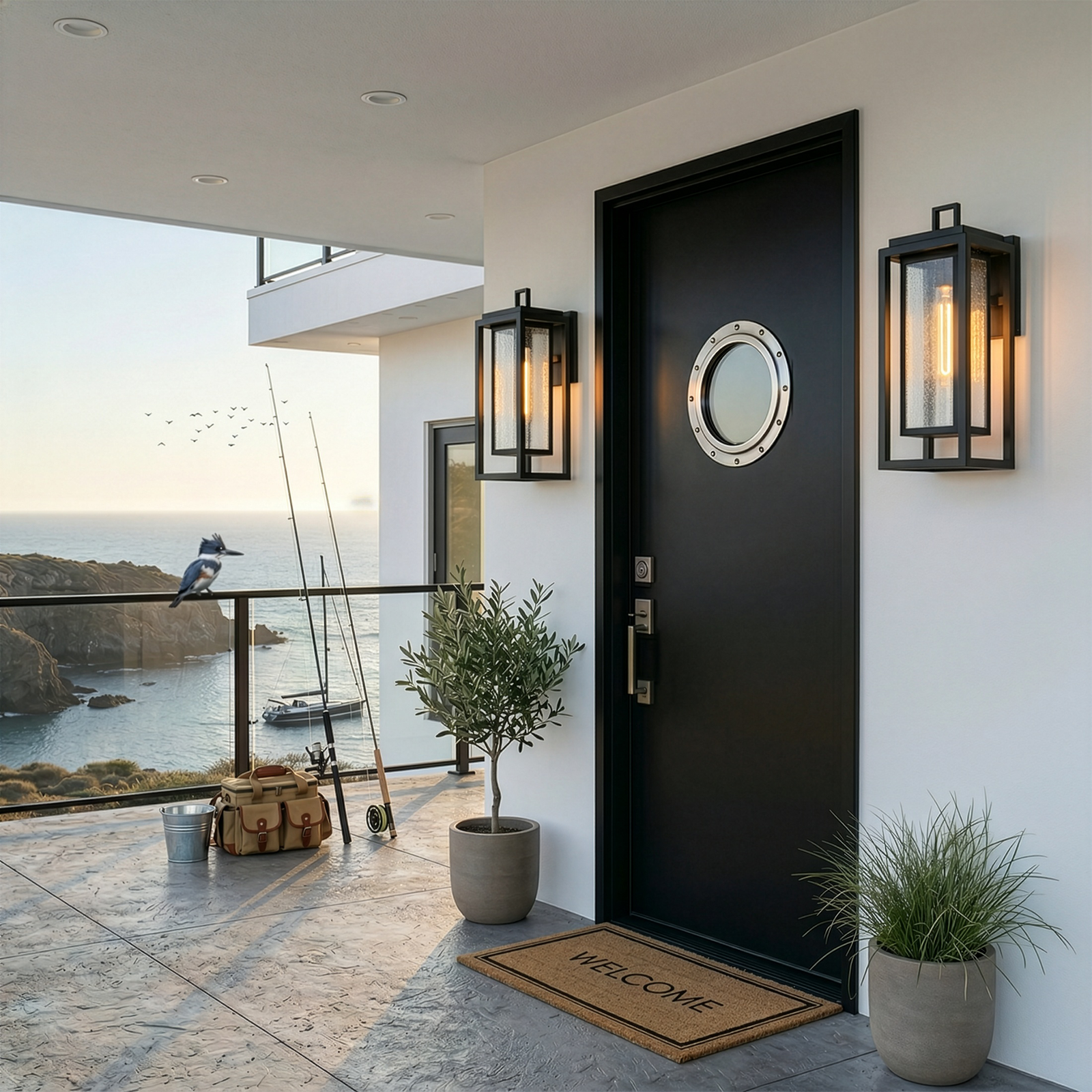 Republic 1L Outdoor Lantern - 1004BK