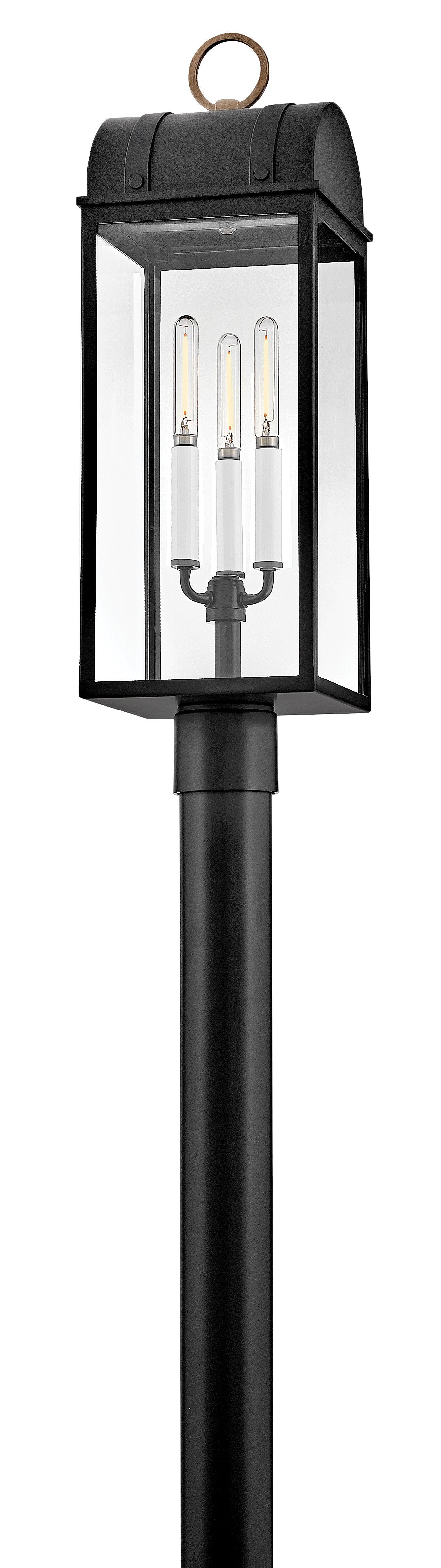 Campbell 3L post top lantern - 10661BK-BU