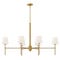 Saunders 6L linear chandelier - 46955LCB