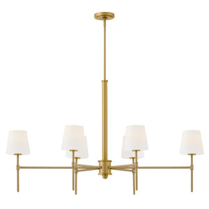 Saunders 6L linear chandelier - 46955LCB