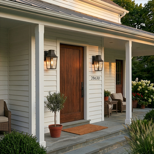 Georgetown 1L outdoor lantern - 28890BK *