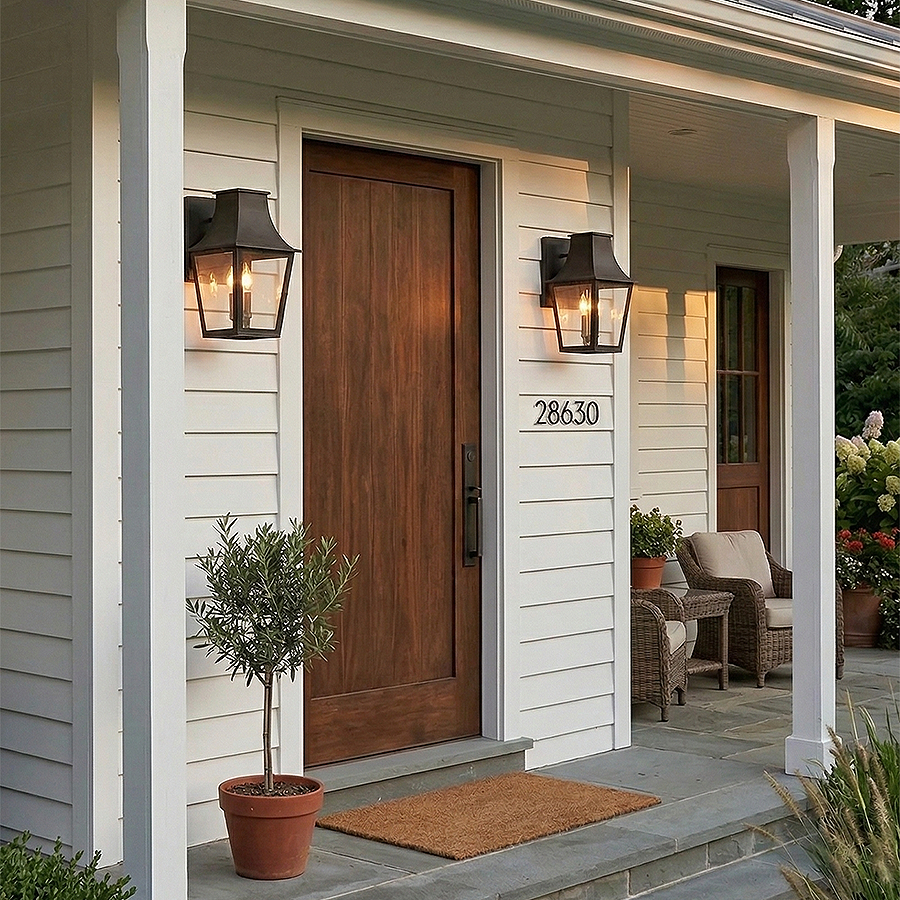 Georgetown 1L outdoor lantern - 28890BK *