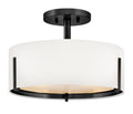 Halle 3L semi-flush mount - 47571BK *