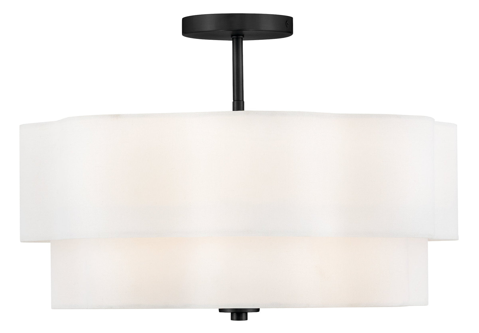 Gwen 4L semi-flush mount - 47733BK