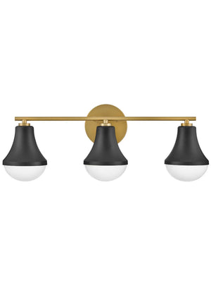Haddie 3L Medium Vanity Mount - 85513BK
