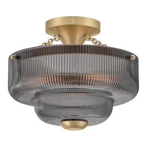 Adella 3L semi-flush mount - 48571LCB-SM *