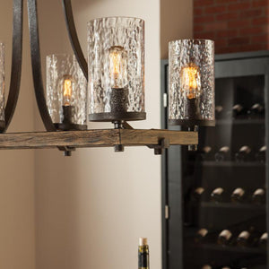 Angelo 6L Chandelier - F3134/6DWK/SGM *