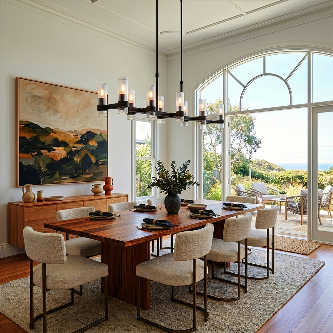 Geneva 10L linear chandelier - CC13810AI