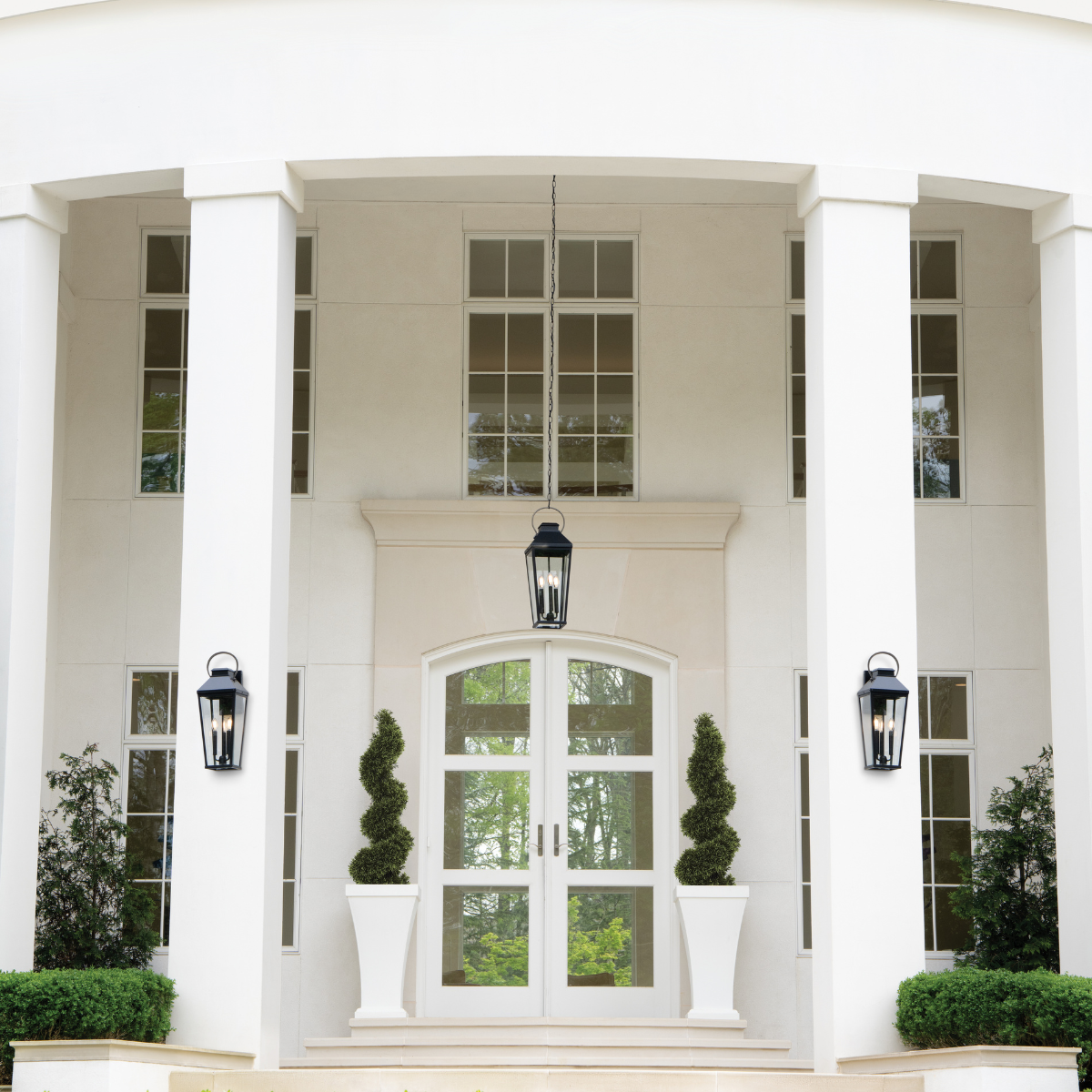 Dawson 3L Large Wall Mount Lantern - 17505BK