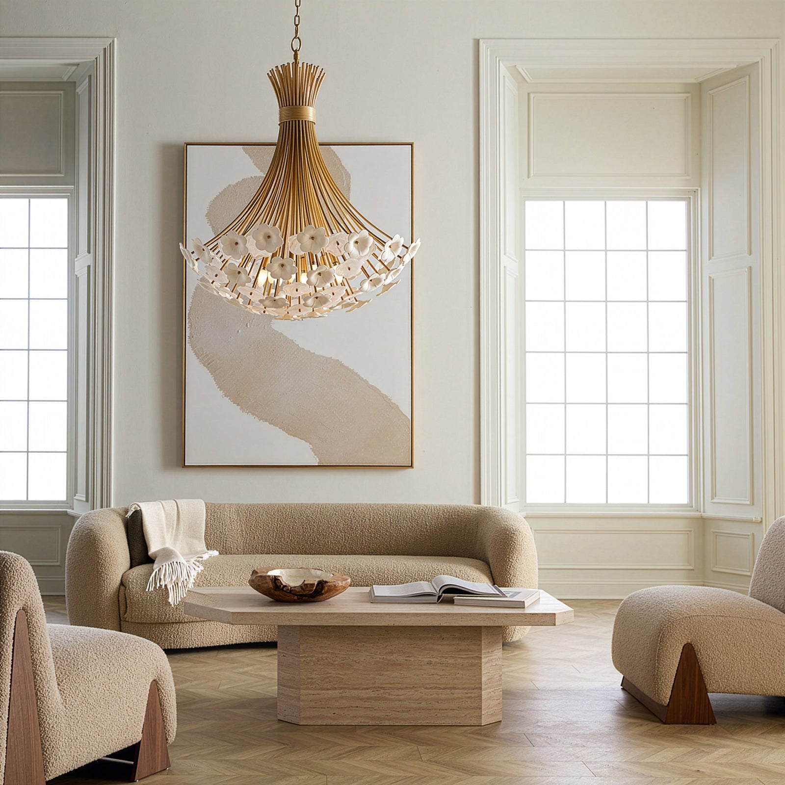 Marianne 8L chandelier - FR41968DG *