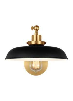 Wellfleet 1L single arm task light - CW1141MBKBBS