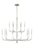 Brianna 15L two tier chandelier - EC10015PN
